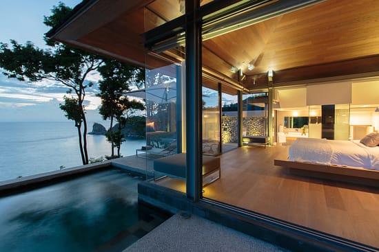 Terrace of master bedroom at villa 3, Samsara private estate, Kamala, Phuket, Thailand