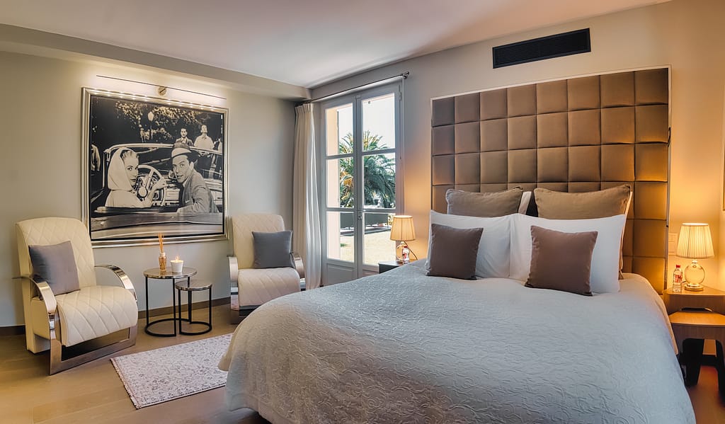 New Villa with Sunset Views in Saint Tropez Grace Kelly Bedroom