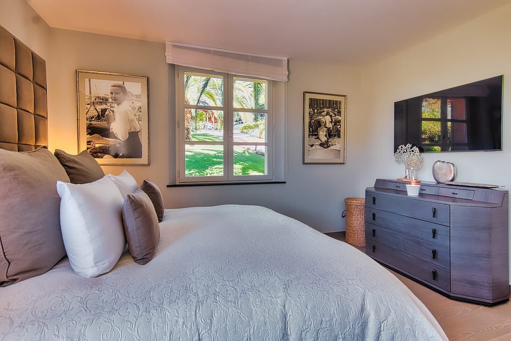 New Villa with Sunset Views in Saint Tropez Grace Kelly Bedroom