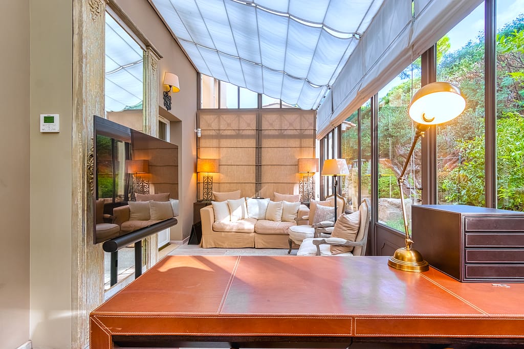 New Villa with Sunset Views in Saint Tropez Library Study