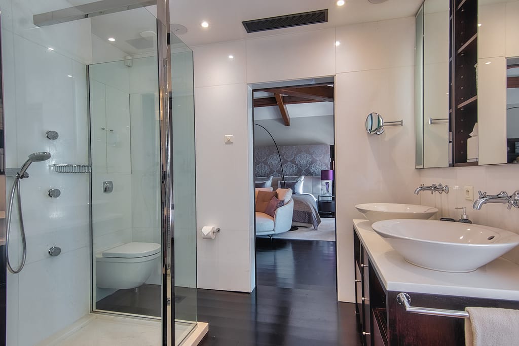 New Villa with Sunset Views in Saint Tropez Master Bedroom