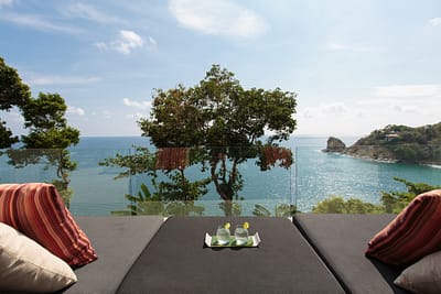 Terrace of living room at villa 3, Samsara private estate, Kamala, Phuket, Thailand