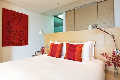 Family bedroom at villa 3, Samsara private estate, Kamala, Phuket, Thailand