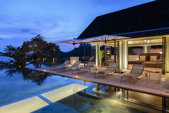 Swimming pool at villa 3, Samsara private estate, Kamala, Phuket, Thailand