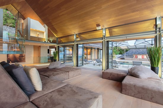 Living room at villa 3, Samsara private estate, Kamala, Phuket, Thailand