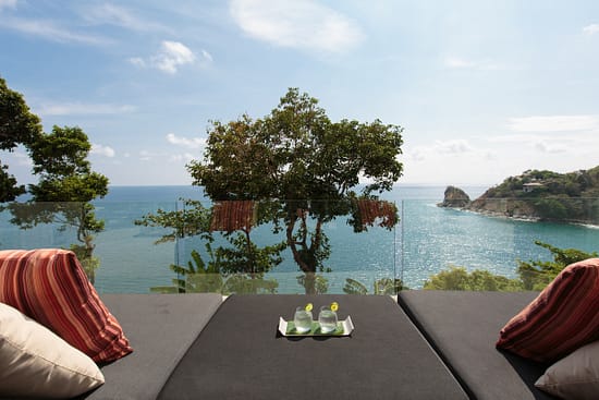 Terrace of living room at villa 3, Samsara private estate, Kamala, Phuket, Thailand