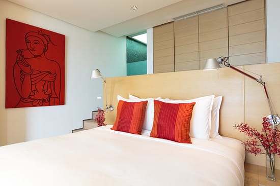 Family bedroom at villa 3, Samsara private estate, Kamala, Phuket, Thailand