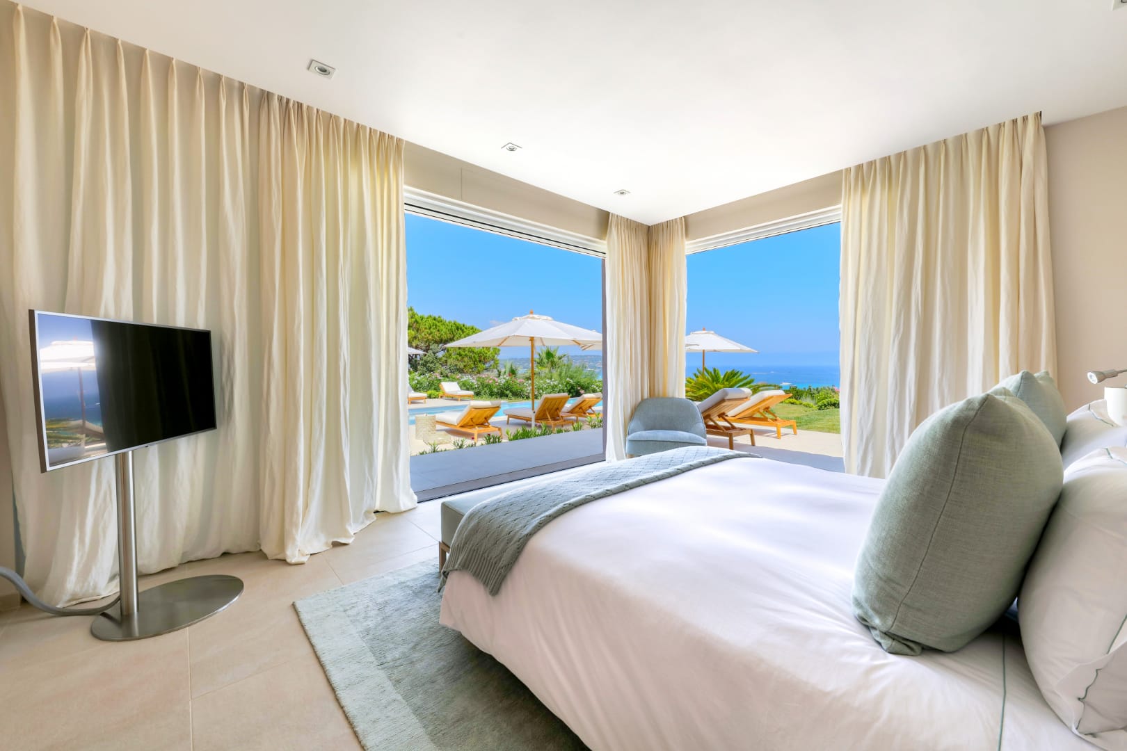 Elegant Villa with Panoramic Views of Pampelonne Beach, St Tropez, France 