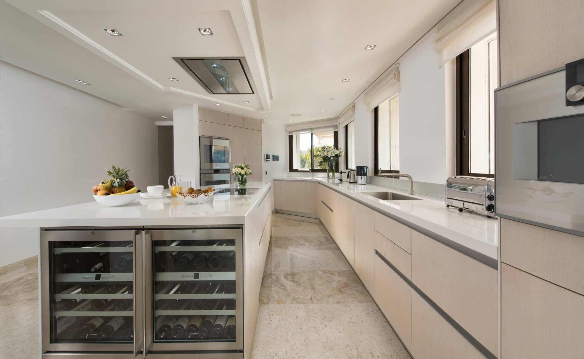waterfront villa Cap Ferrat kitchen
