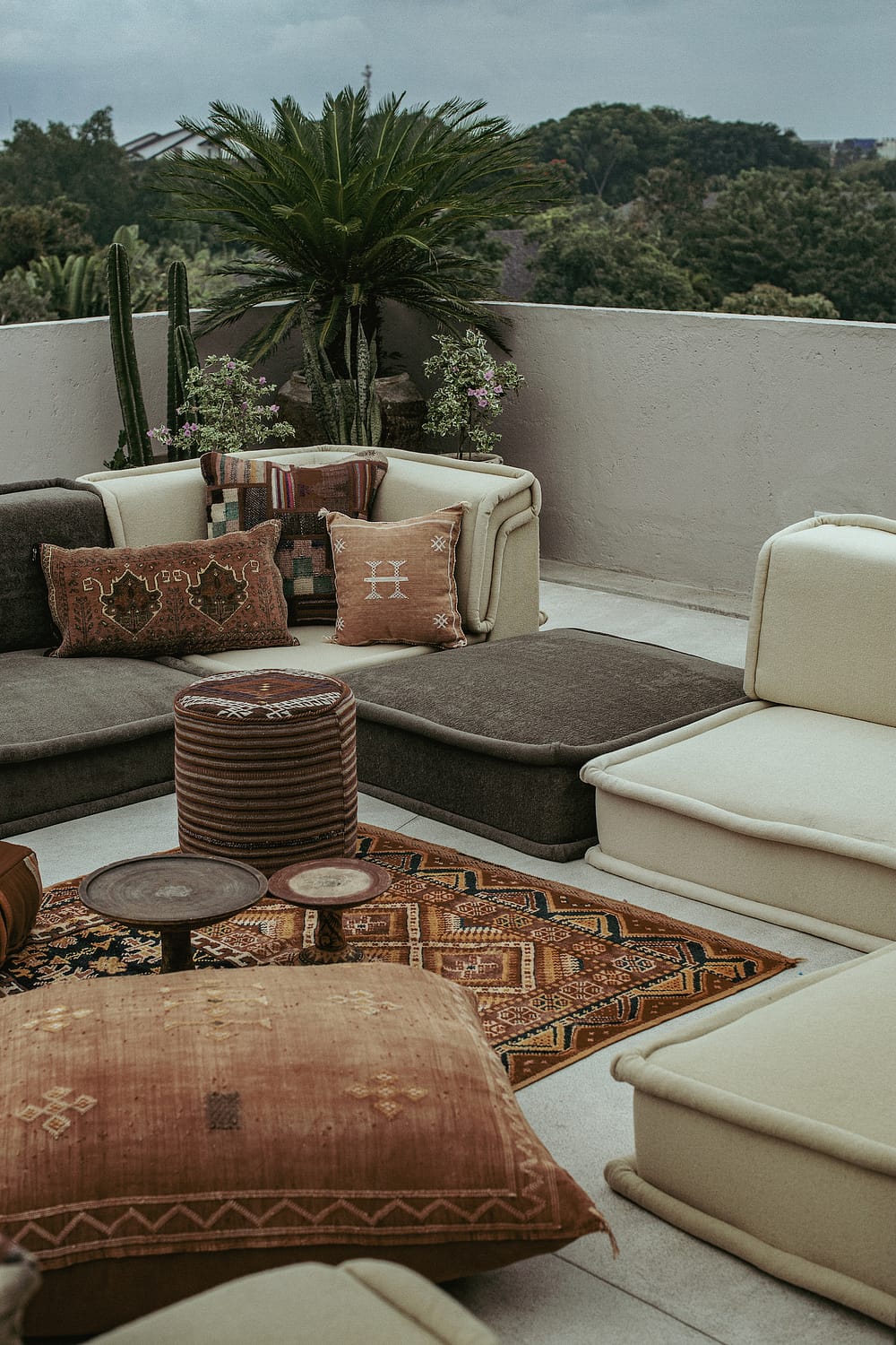 Canggu Villa Rooftop Terrace - Moroccan Casual Lounging