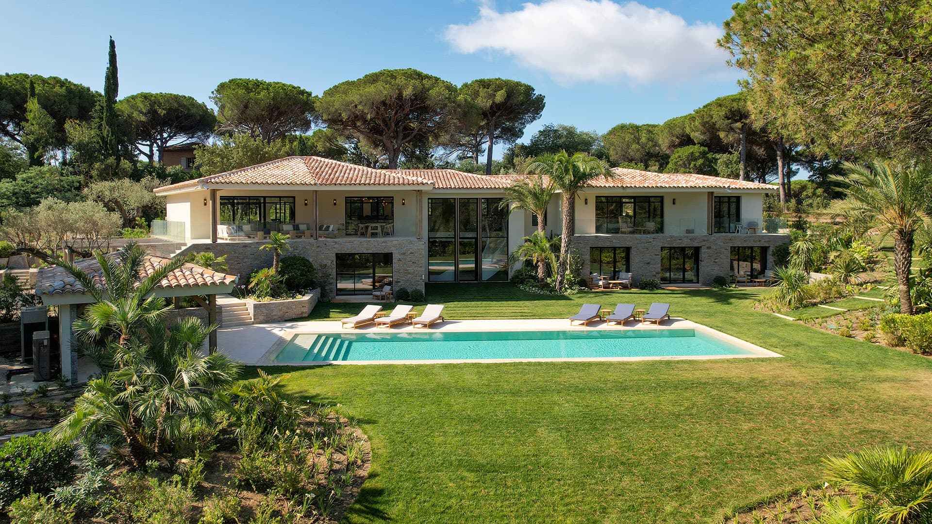 Luxury Villa on La Pointe de l’Ay in St Tropez, France pool